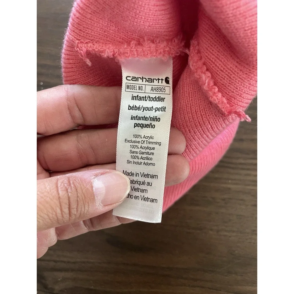 Carhartt Pink Infant Or Toddler Girl Beanie